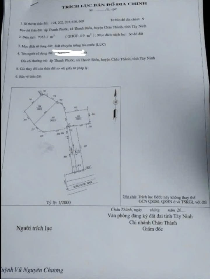 Đất nền 7363m² mặt tiền Quốc lộ 22B, xã Thanh Điền, giá 9 tỷ - Cơ hội đầu tư hấp dẫn!