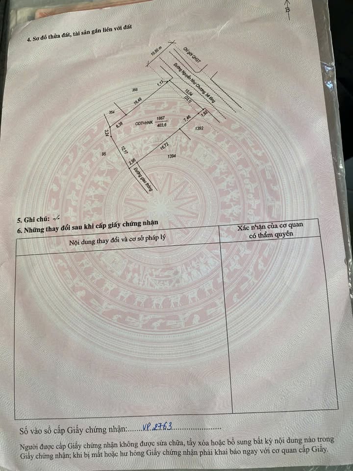 Đất thổ cư 403,6m² Đường Nguyễn Như Cương, Lộc Ninh chỉ 250 triệu - Sổ riêng chính chủ