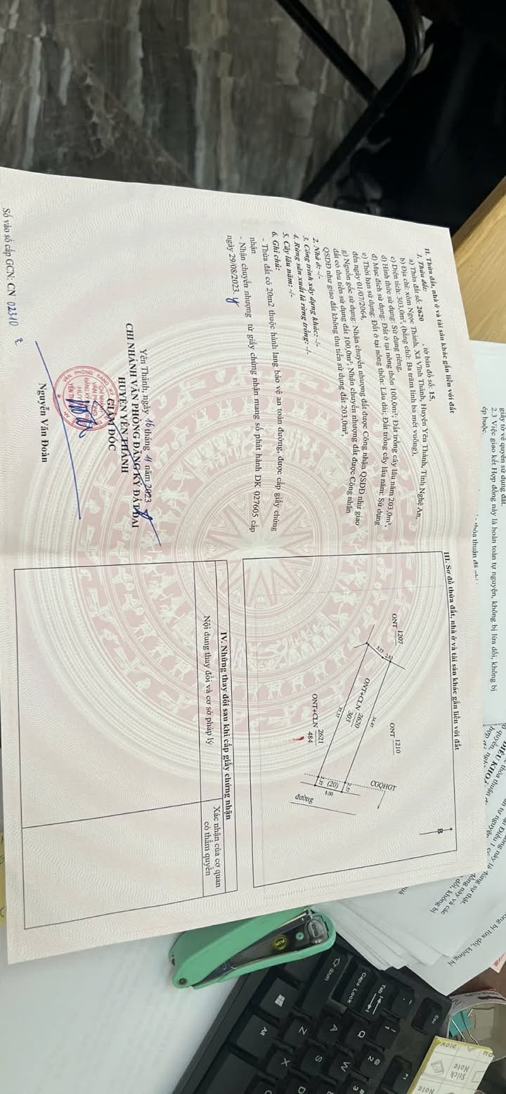 Đất nền Vĩnh Thành Nghệ An 276m² giá 1.3 tỷ - Vị trí đắc địa gần biệt thự