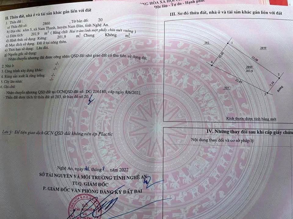 Đất nền đẹp tại Xóm 5, Xã Nam Thanh, 201m² giá chỉ 5xx triệu - Đầu tư sinh lời!