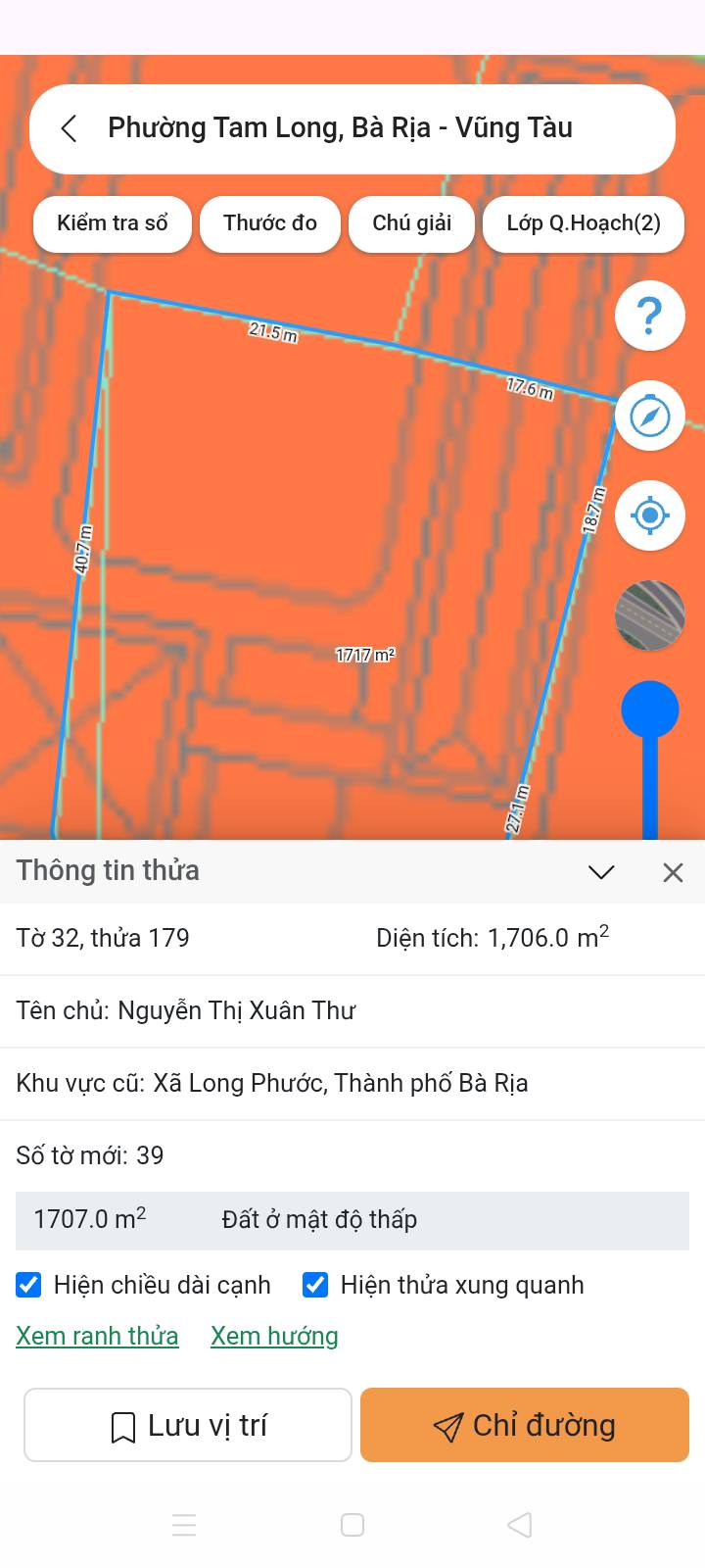 Đất nền xã Long Phước, TP Bà Rịa 2300m² giá 2.6 tỷ - Đầu tư sinh lời tiềm năng!