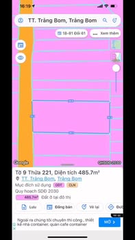 Đất nền Trảng Bom 490m² giá 4.95 tỷ - Xây dựng tự do, sổ đỏ chính chủ!