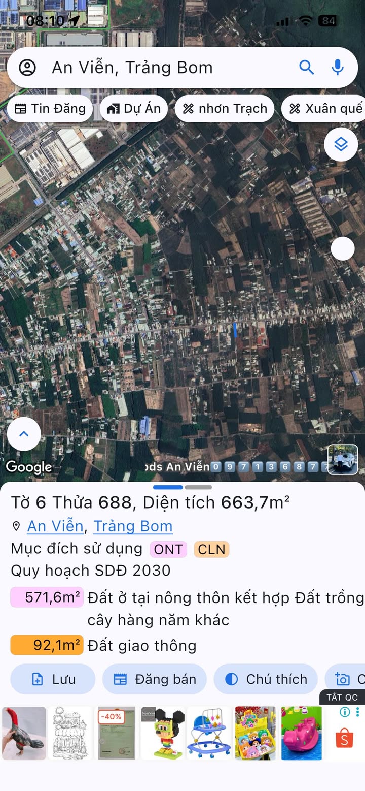 Đất mặt tiền Phùng Hưng An Viễn 663m² giá 5 tỷ - Tiềm năng đầu tư cao!