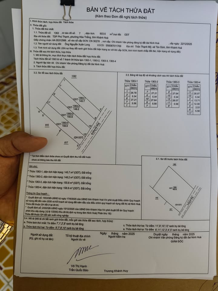 Đất nền Ninh Hòa 158.9m² giá 539 triệu - Cơ hội đầu tư tuyệt vời!