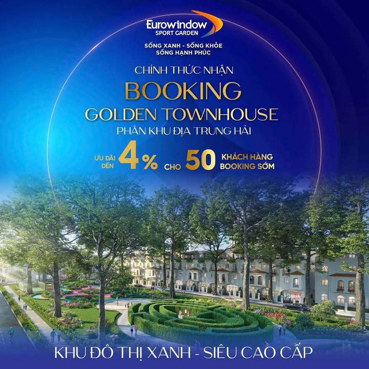 Đất nền Eurowindow Sport Garden TP Vinh 120m² - Tiềm năng đầu tư cao!