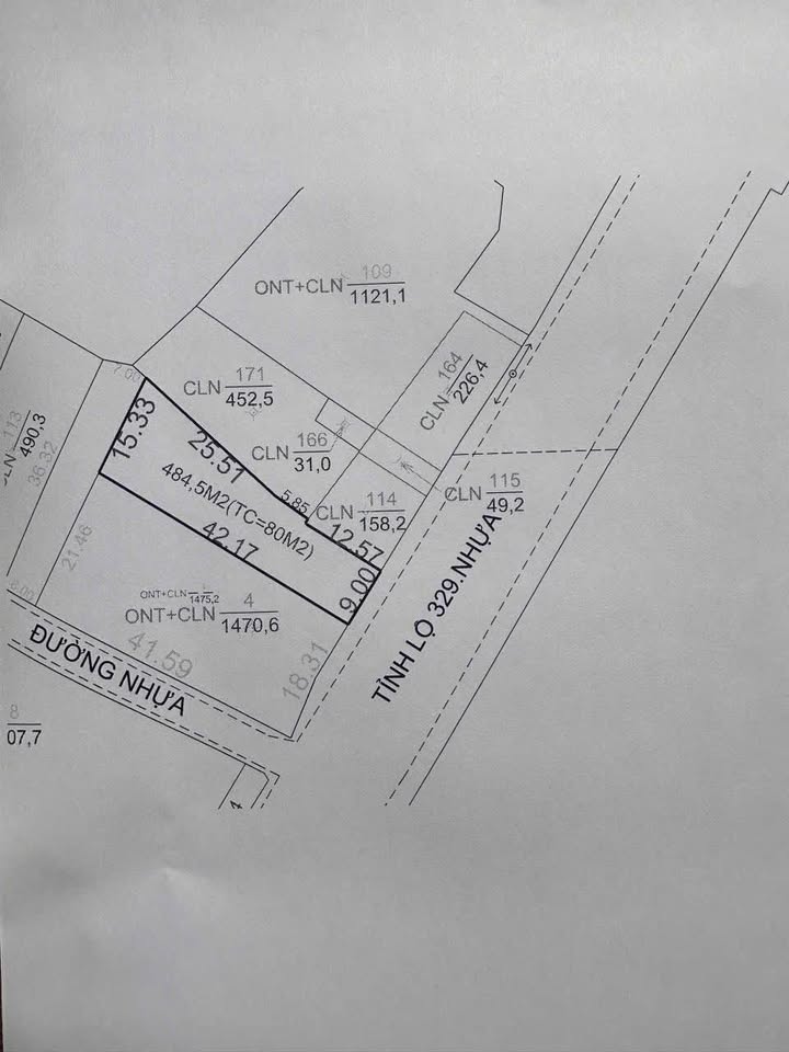 Đất mặt tiền tỉnh lộ 329, Xã Hòa Hưng, 484.6m² giá 2.2 tỷ - Cơ hội đầu tư hấp dẫn!