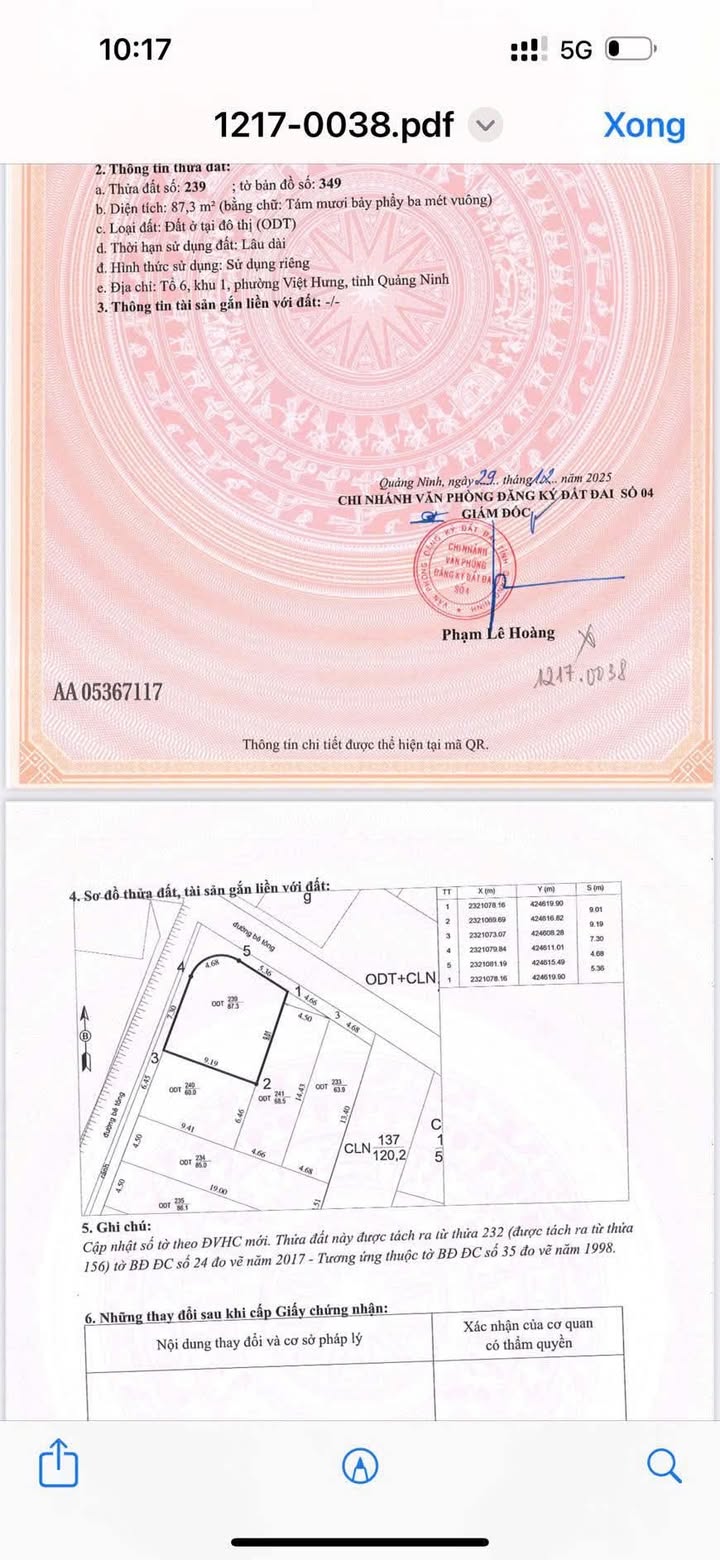 Đất nền góc 2 mặt tiền Tổ 6 khu phố 1, 87m² giá 2 tỷ - Vị trí đắc địa!