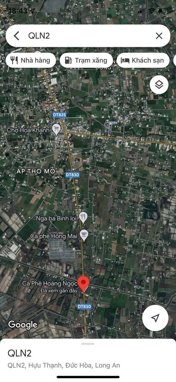 Đất nền mặt tiền đường N2 Thủ Thừa 145m² giá 2 tỷ - Cơ hội đầu tư hấp dẫn!