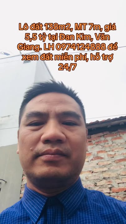 Đất nền Đan Kim, Văn Giang 140m² giá 5 tỷ - Vị trí đắc địa, tiềm năng tăng giá cao!