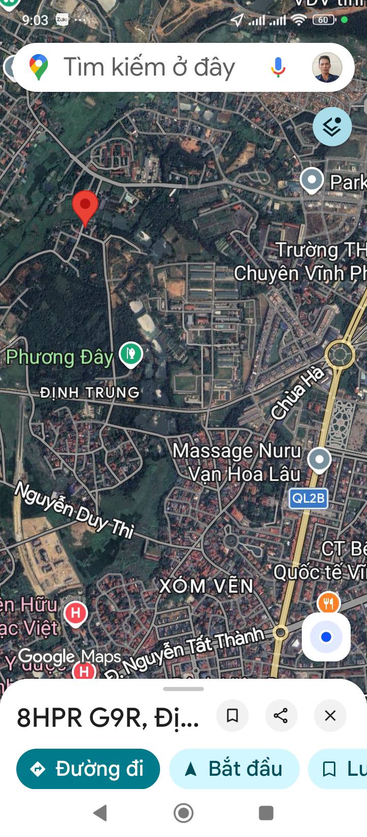 Đất nền Phường Định Trung 230m² giá 3 tỷ - Đường rộng ô tô vào tận nơi!