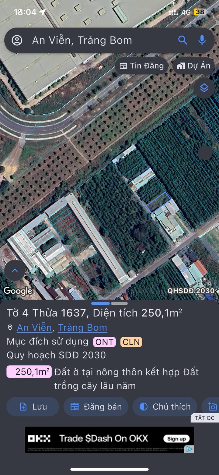 Đất nền khu công nghiệp Giang Điền, Đồng Nai 250m² giá chỉ 2 tỷ - Đầu tư sinh lời tuyệt vời!