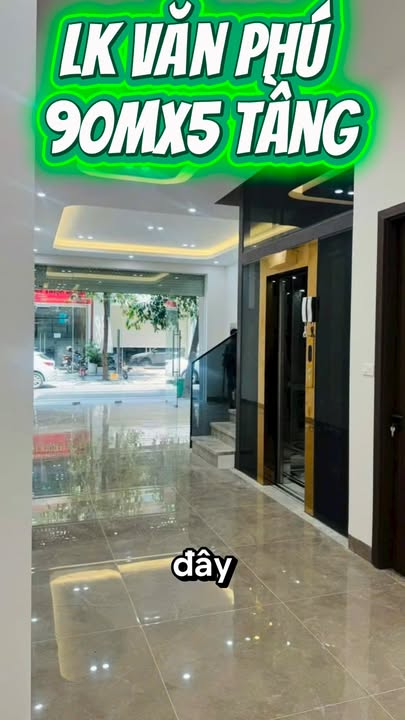 Nhà phố Văn Phú, Hà Đông 90m² giá thỏa thuận - Nhà mới kính koong, thang máy tiện nghi!