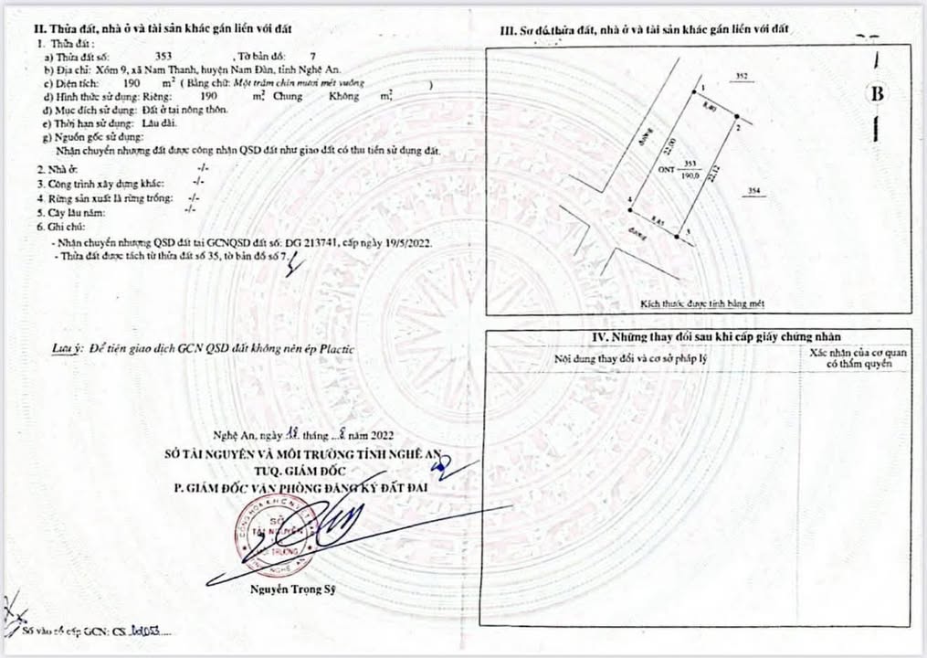 Đất nền Hưng Nguyên 190m² giá 500 triệu - Cơ hội đầu tư tuyệt vời!