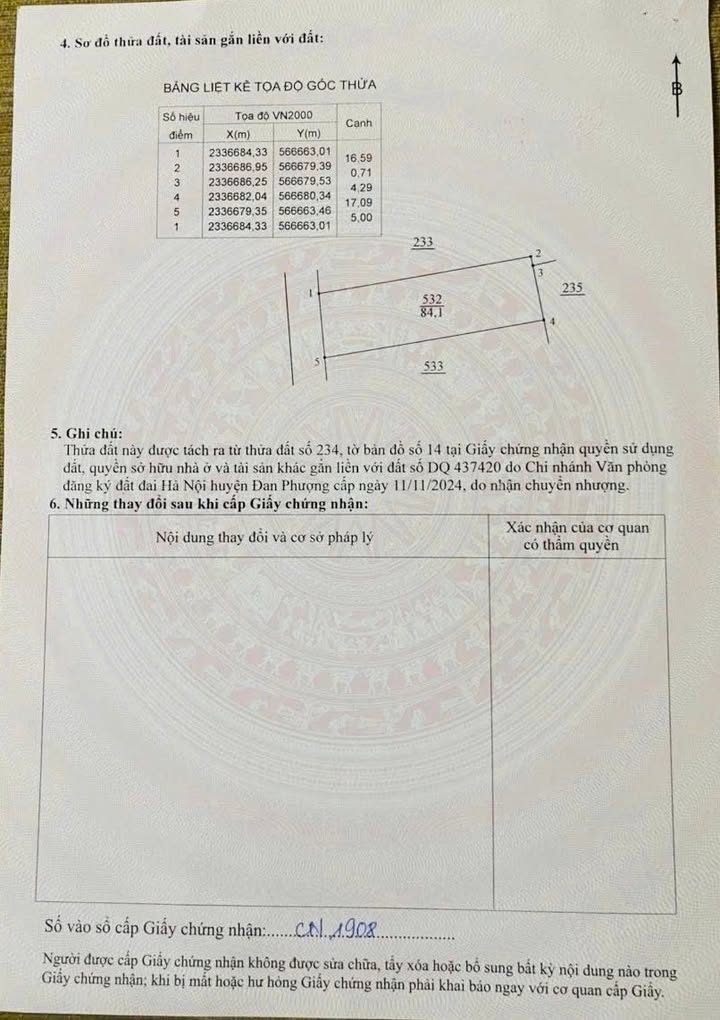 Đất thổ cư Thọ Xuân Đan Phượng 84m² giá chỉ 5 triệu/m² - Cơ hội đầu tư tuyệt vời!