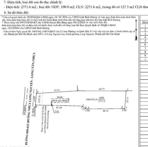Đất thổ cư 100m² tại Long Nguyên, Bàu Bàng giá 3 tỷ - Cơ hội đầu tư hấp dẫn!