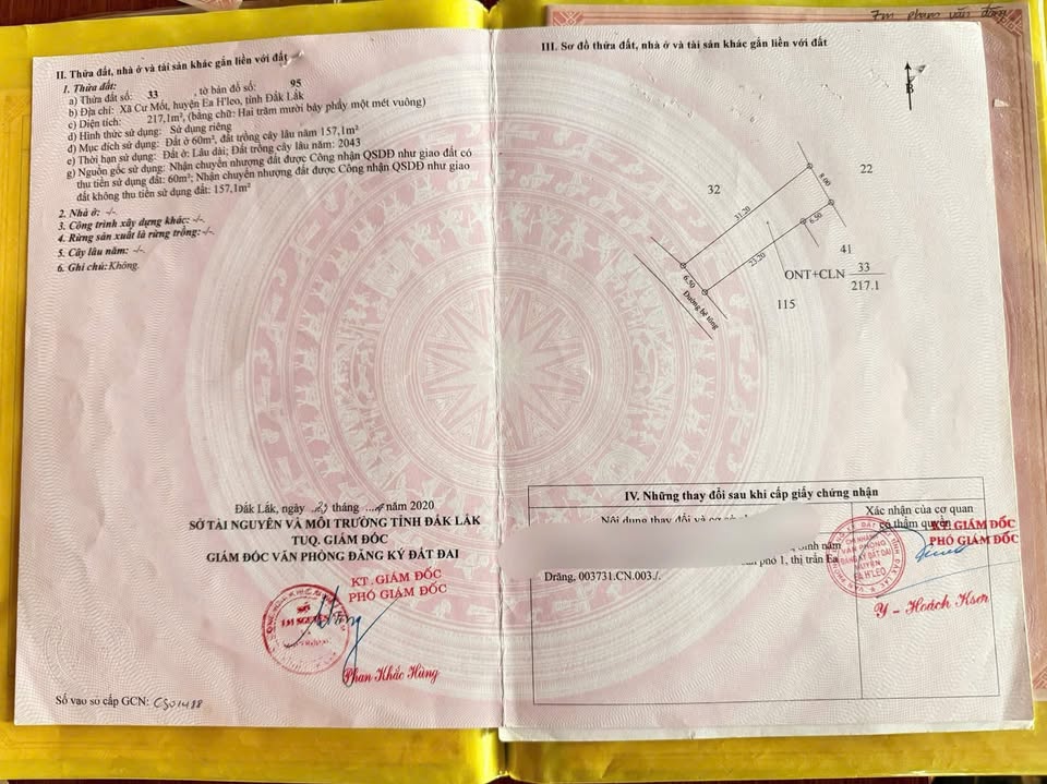 Đất nền Cư Mốt, Ea H'leo 201m² giá 590 triệu - Sổ hồng đầy đủ!