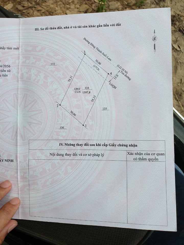 Lô đất mặt tiền 30m tại Tân Châu, Tây Ninh - Giá chỉ 1.65 tỷ!