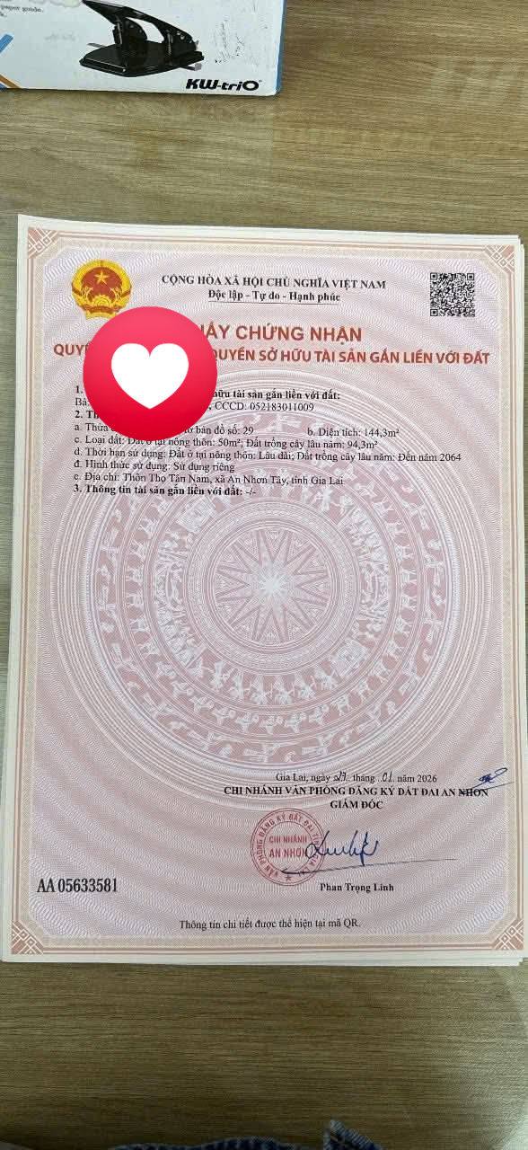 Đất nền kinh doanh mặt tiền đường nhựa 16m tại Nhơn Tân - Giá chỉ 369 triệu!