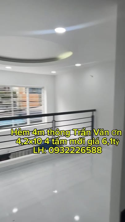Nhà hẻm 4m Trần Văn Ơn, Tân Sơn Nhì 42m² giá 6.1 tỷ - Nhà mới, thiết kế hiện đại!