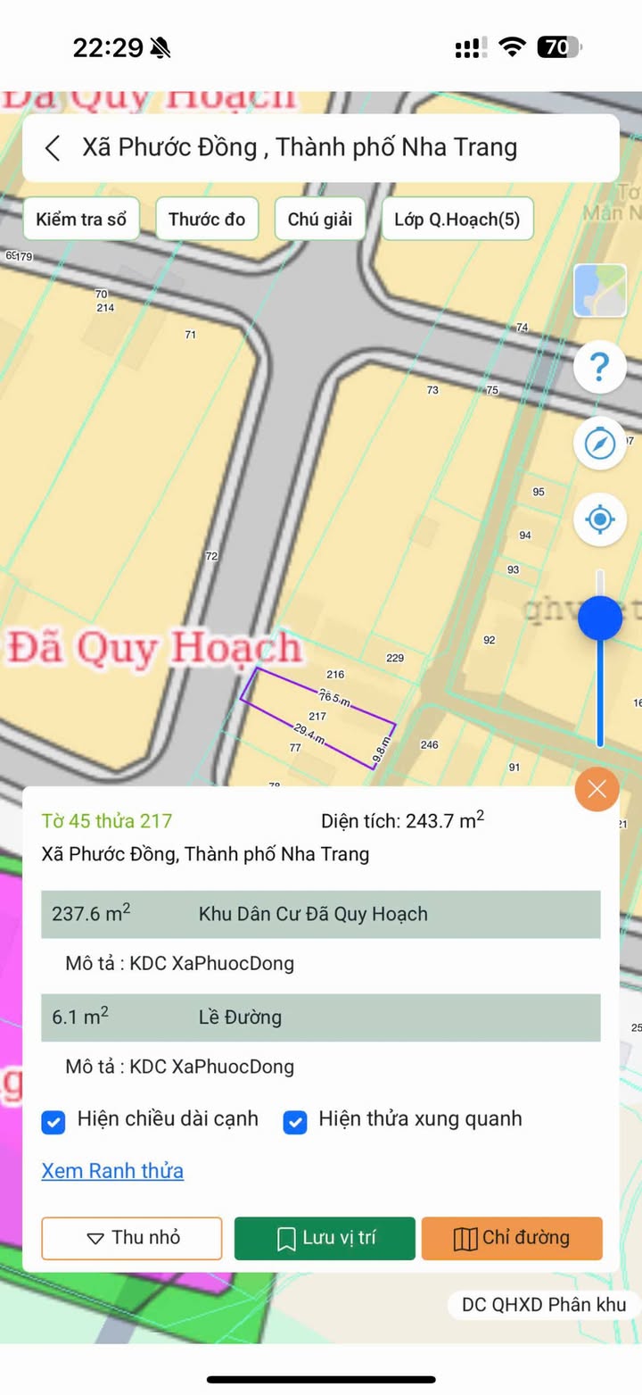 Đất thổ cư 243,7m² tại Nha Trang - Giá chỉ 3,2 tỷ - Cơ hội đầu tư tuyệt vời!