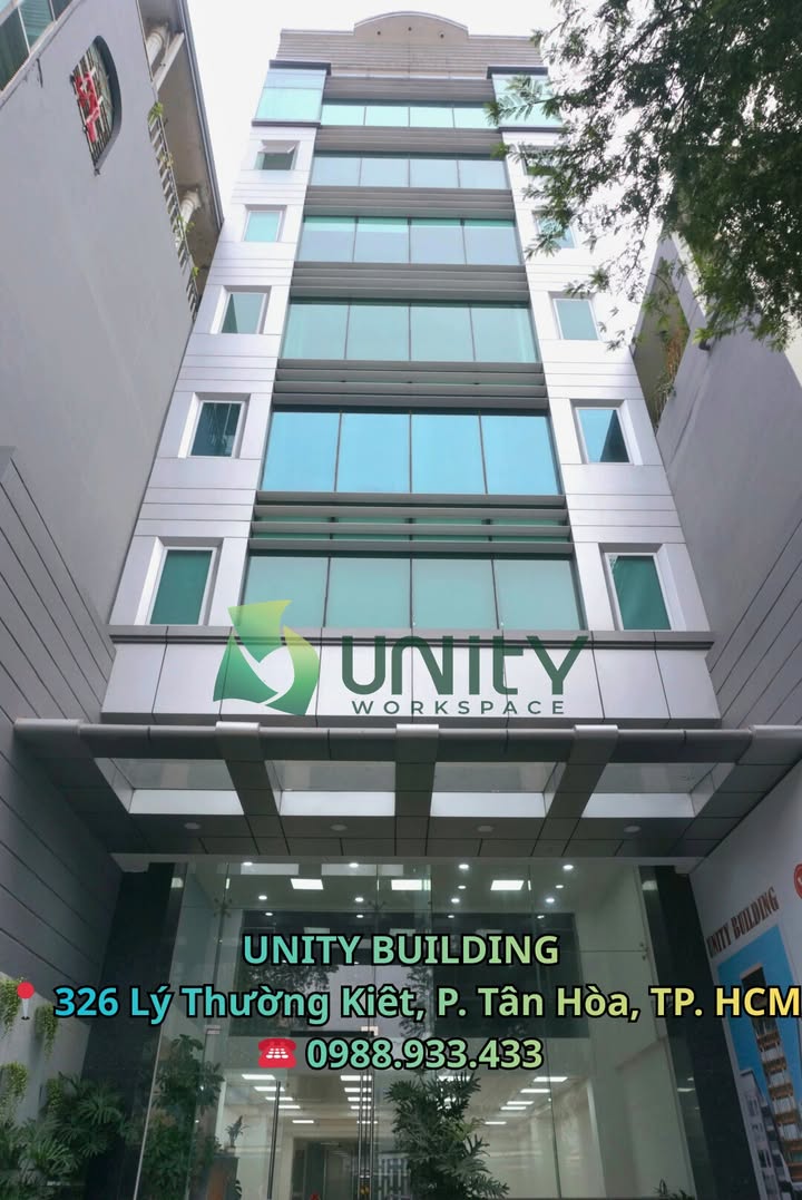 Cho thuê văn phòng UNITY WORKSPACE Tân Bình 33–168m² giá chỉ từ 10.560.000 VND