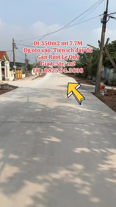 Đất thổ cư Huyện Tứ Kỳ 350m² giá 2.275 tỷ - Hàng hiếm, sổ đỏ chính chủ!