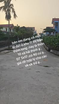 Đất nền thổ cư thôn 10, xã Hải Ninh, 85m² - Đầu tư sinh lời ngay!