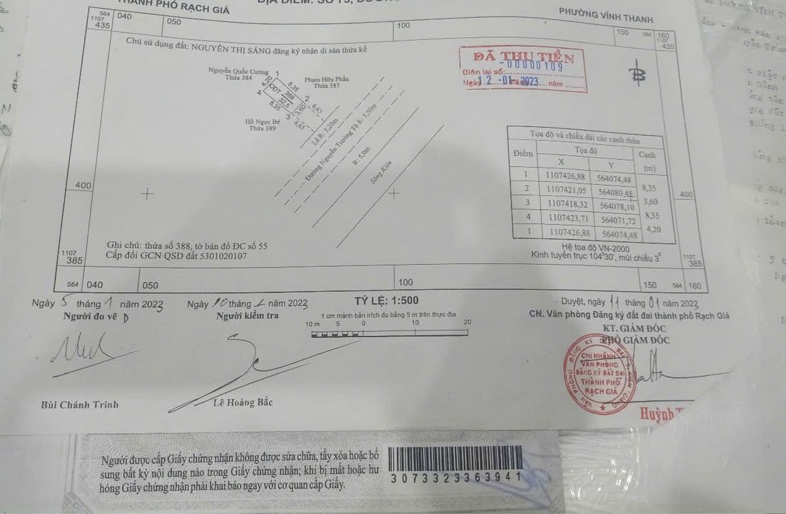 Bán gấp FrontHouse tại Nguyễn Trường Tộ, Rạch Giá, 46.4m² giá 1.8 tỷ - Chính chủ