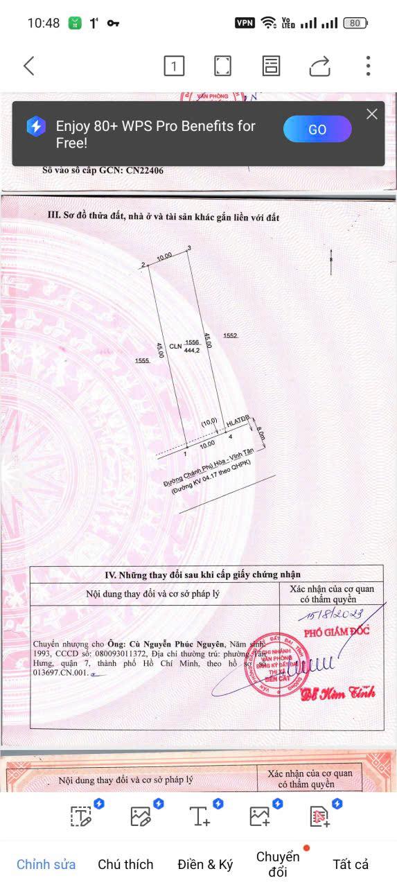 Đất mặt tiền đường xe công Chánh Phú Hòa, Bến Cát 450m² - Giá bán nhanh 3 tỷ!