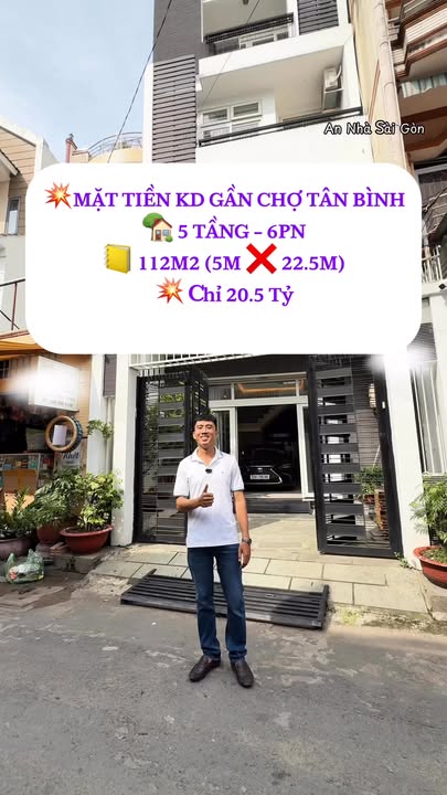 Mặt tiền kinh doanh Phường 8, Quận Tân Bình 112m² giá 20.5 tỷ - Đầu tư sinh lời lý tưởng!