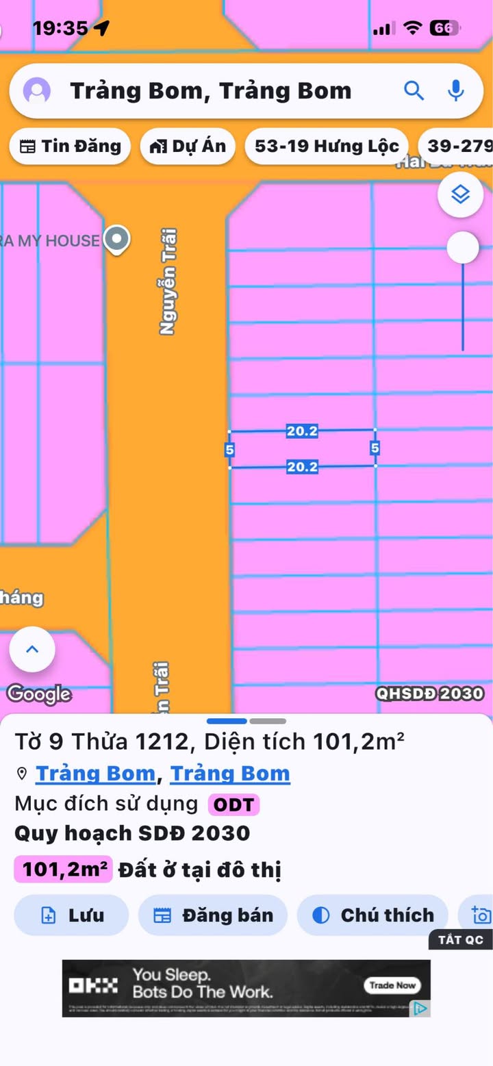 Nhà mặt tiền Nguyễn Trãi, Trảng Bom 100m² giá 2.4 tỷ - Kinh doanh đa nghề