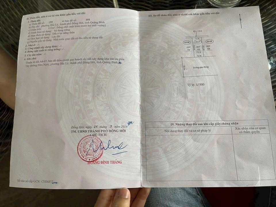 Đất nền A4.7 Tây Hữu Nghị, Bắc Lý, Đồng Hới 112m² chỉ 2.6 tỷ - Vị trí đắc địa!