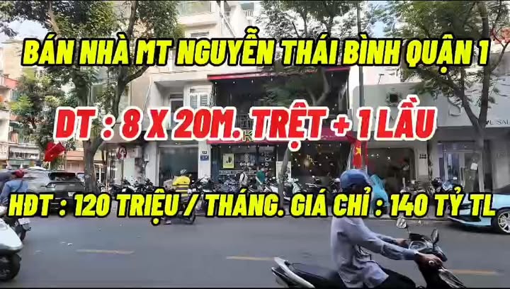 Nhà mặt tiền Nguyễn Thái Bình, Quận 1, 123,5m², Giá chỉ 140 tỷ - Đầu tư sinh lời ngay!