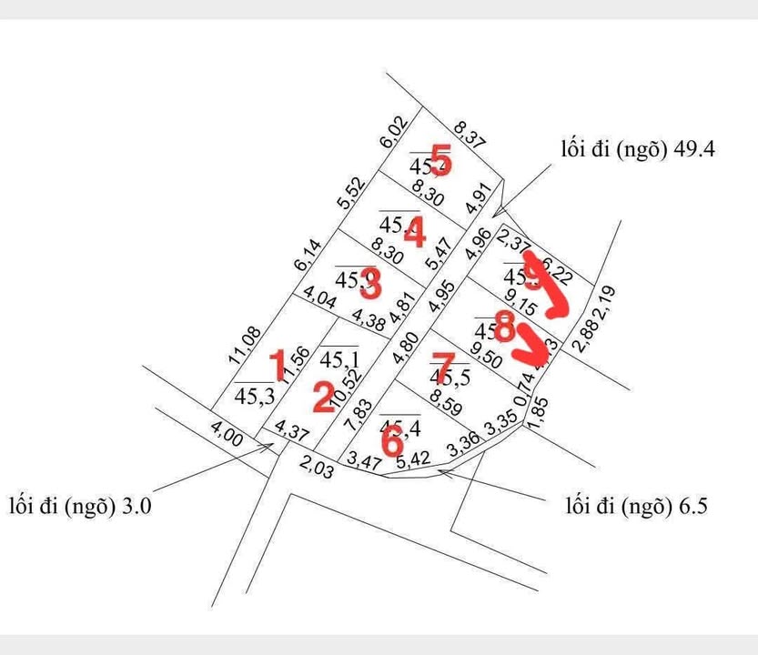 Đất nền liền kề ngõ Bãi Viên - Giải Phóng 45m² giá 1.48 tỷ - Cơ hội đầu tư hấp dẫn!