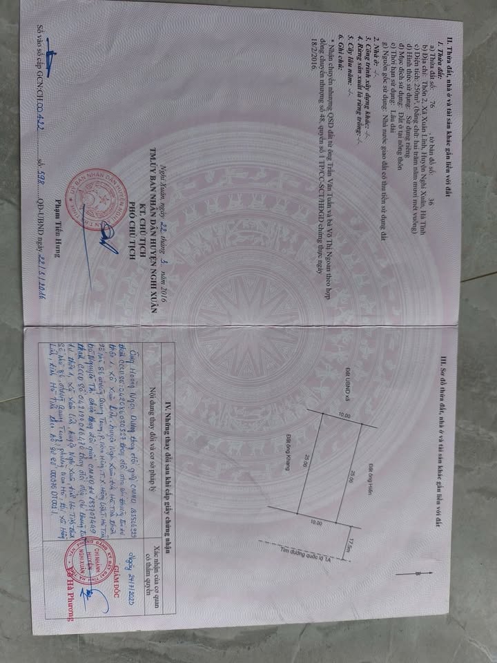 Đất nền đường tránh Xuân Lĩnh, Nghi Xuân 250m² - Chính chủ bán gấp!