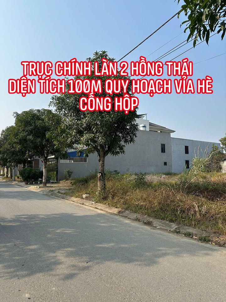 Đất KĐT Hồng Thái, Thái Nguyên 100m² giá 2.5 tỷ - Vị trí đẹp, cơ hội đầu tư!