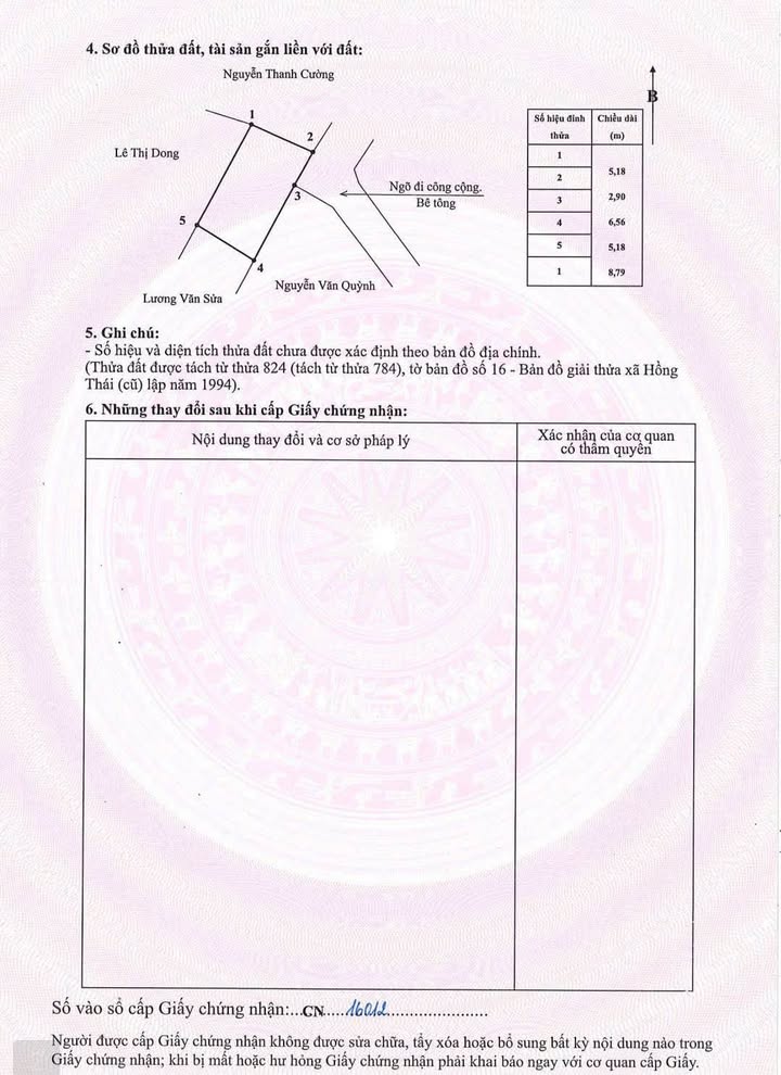 Đất nền 4, Phường Hồng Thái, 47m² - Cơ hội đầu tư tuyệt vời!