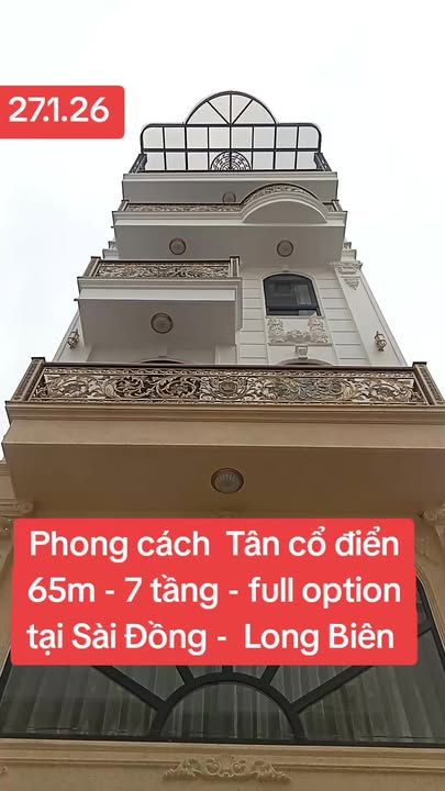 Nhà phố Sài Đồng, Long Biên, 65m² giá 18 tỷ - Thiết kế tân cổ điển sang trọng!