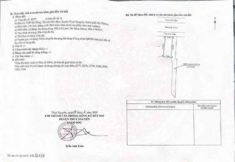 FrontHouse mặt đường đồi 34A - Thủy Nguyên 62m² giá 3 tỷ - Lô góc đẹp, thuận tiện!