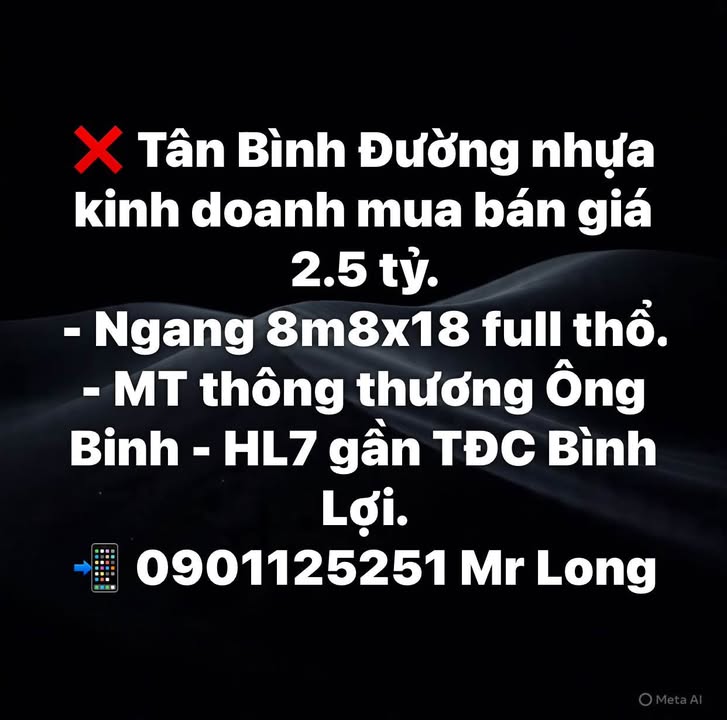 FrontHouse Tân Bình 158m² giá 2.5 tỷ - Mặt tiền thông thương kinh doanh