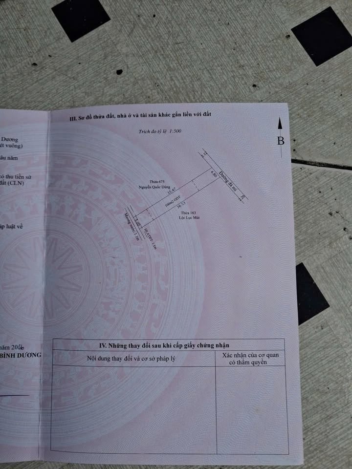 Đất nền Bình Nhâm, Thuận An 175m² giá 2.65 tỷ - Đầu tư sinh lời ngay!