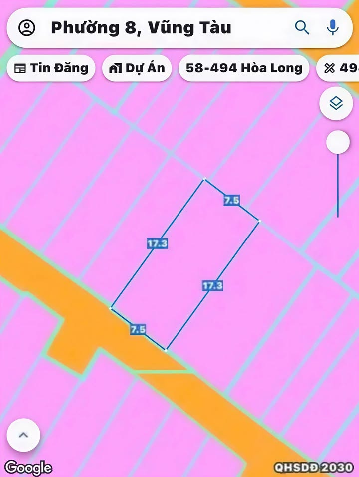 Đất hẻm Trương Công Định, Phường 7, Vũng Tàu 130m² giá 8 tỷ - Cơ hội đầu tư cực hấp dẫn!