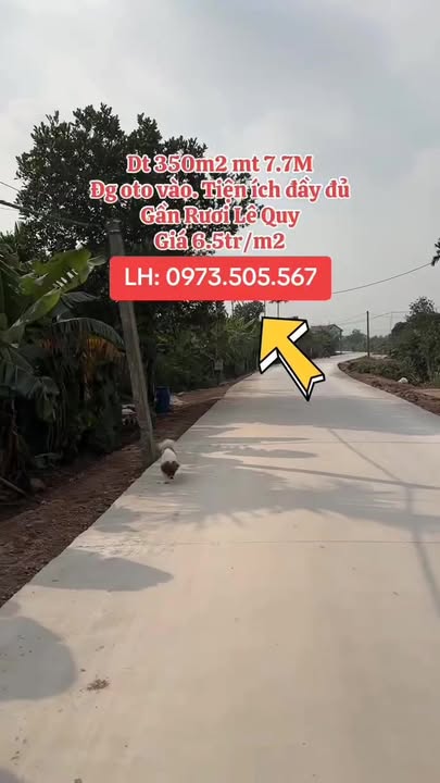 Đất thổ cư Hàm Hy, Lạc Phượng, 350m² giá 2.275 tỷ - Tiềm năng đầu tư lớn!