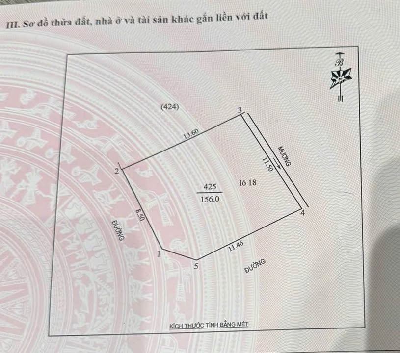 Đất nền Hưng Đông 156m² giá 5.4 tỷ - Sổ hồng chính chủ, vị trí đẹp!