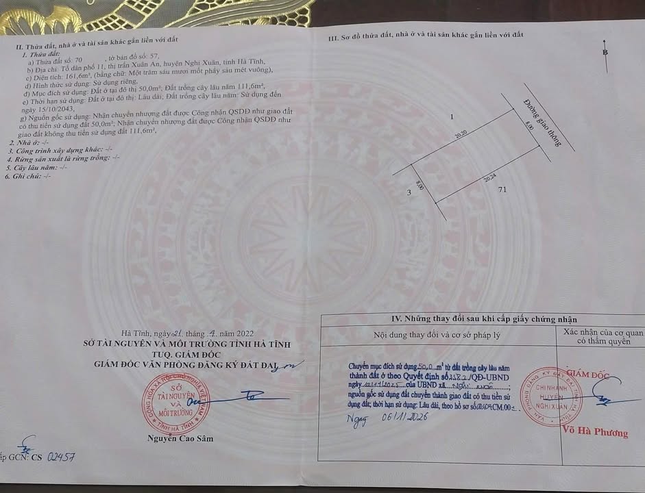 Đất thổ cư Khối 11, Thị trấn Xuân An, 160m² giá 1.5 tỷ - Vị trí đẹp, đầu tư sinh lời!