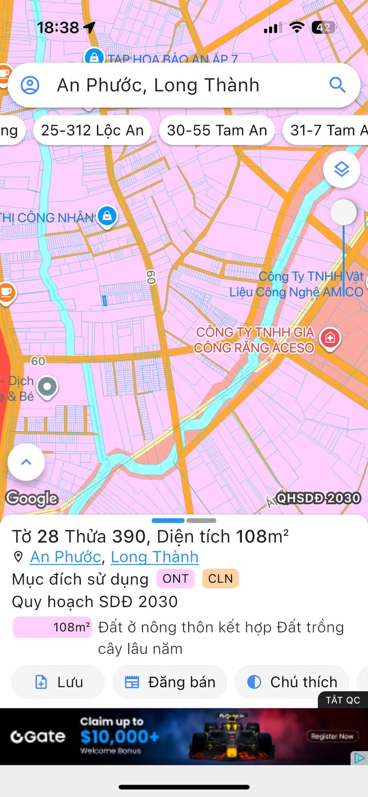 Đất nền 108m² Ấp 7 An Phước Long Thành giá chỉ 1.22 tỷ - Cơ hội đầu tư hấp dẫn!