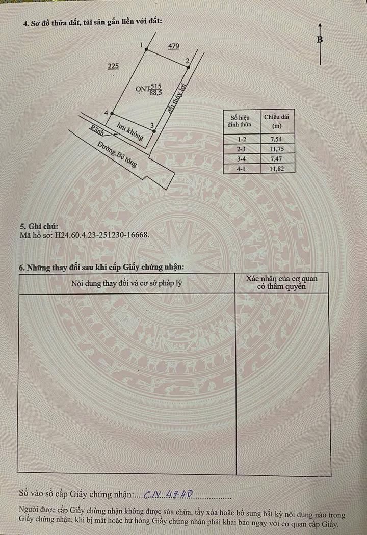 Đất thổ cư Thôn Quyết Thắng, Xã Thượng Quận, 88m² - Sổ hồng chính chủ!