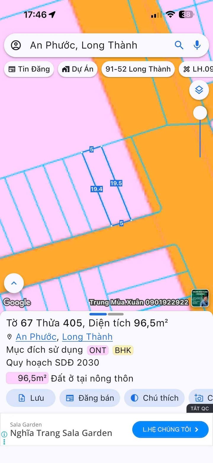 Đất nền liền kề tại An Phước 95m² giá chỉ 3 tỷ - Đầu tư sinh lời!