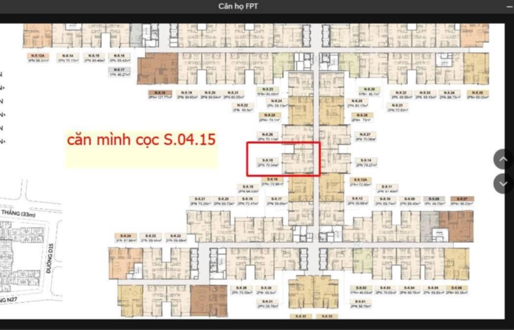 Căn hộ FPT PLAZA 4, Đà Nẵng 70.34m² giá 3.9 tỷ - Chính chủ bán gấp!