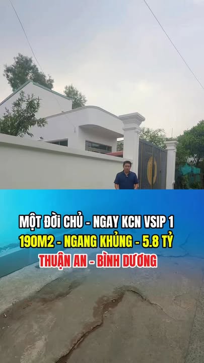 FrontHouse tại KCN VSIP 1, Thuận An 190m² giá 5.8 tỷ - Đầu tư sinh lời hấp dẫn!
